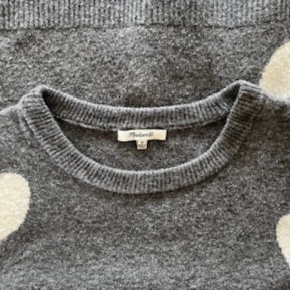Madewell Heart Balloon-Sleeve Sweater - Medium - Picture 5 of 8